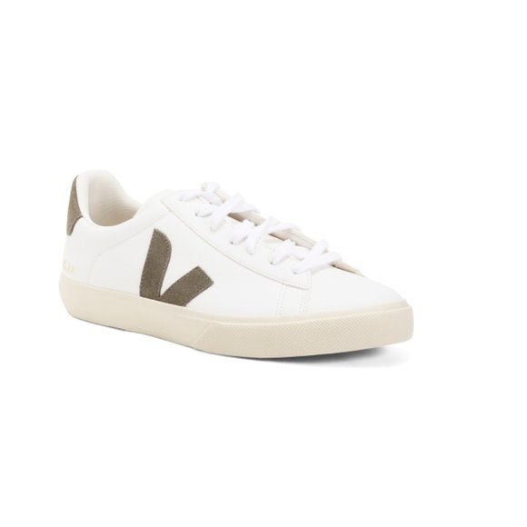 VEJA White Made In Brazil Leather Sneakers